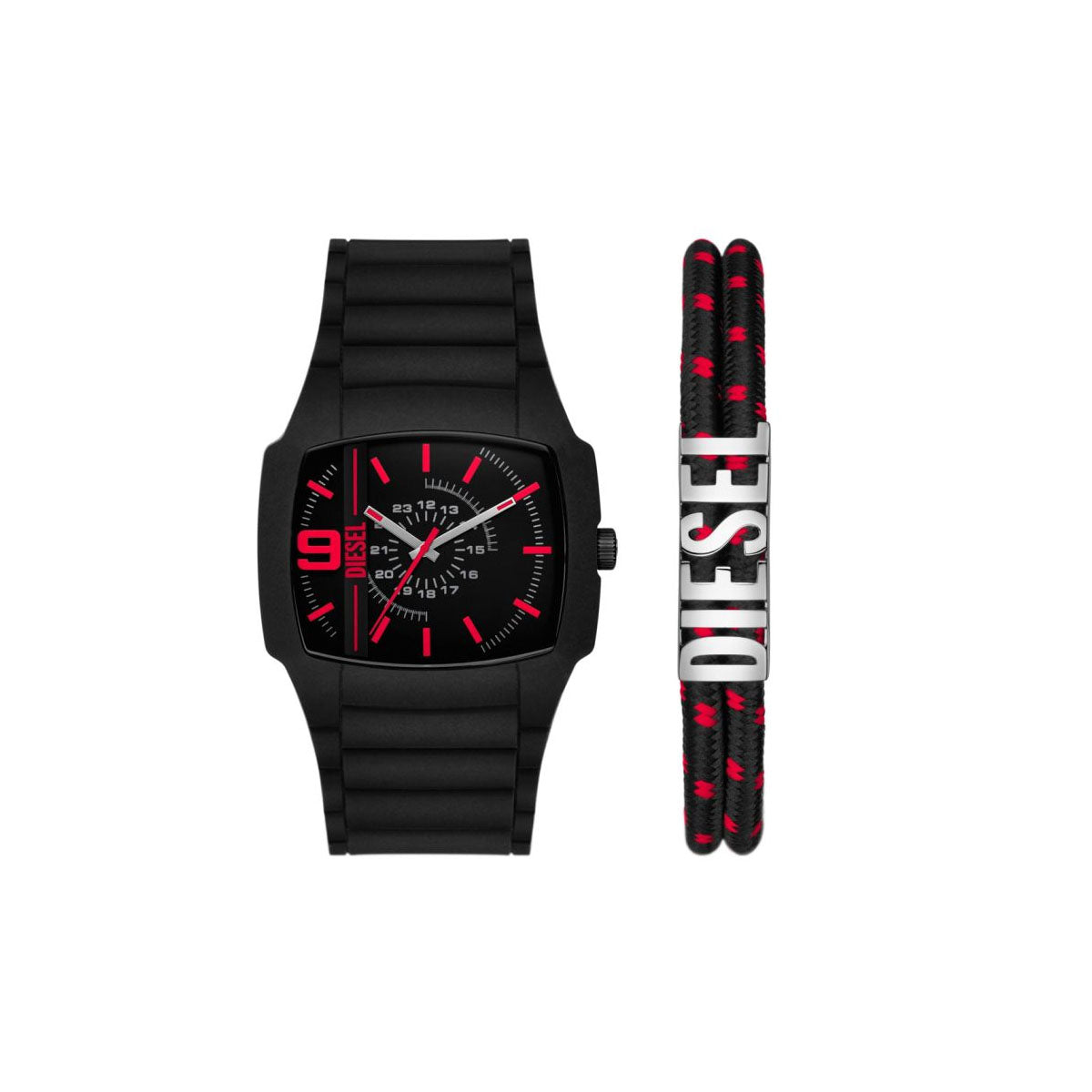 Diesel DZ2191 Men’s Watch 45 Mm Black Gift Set